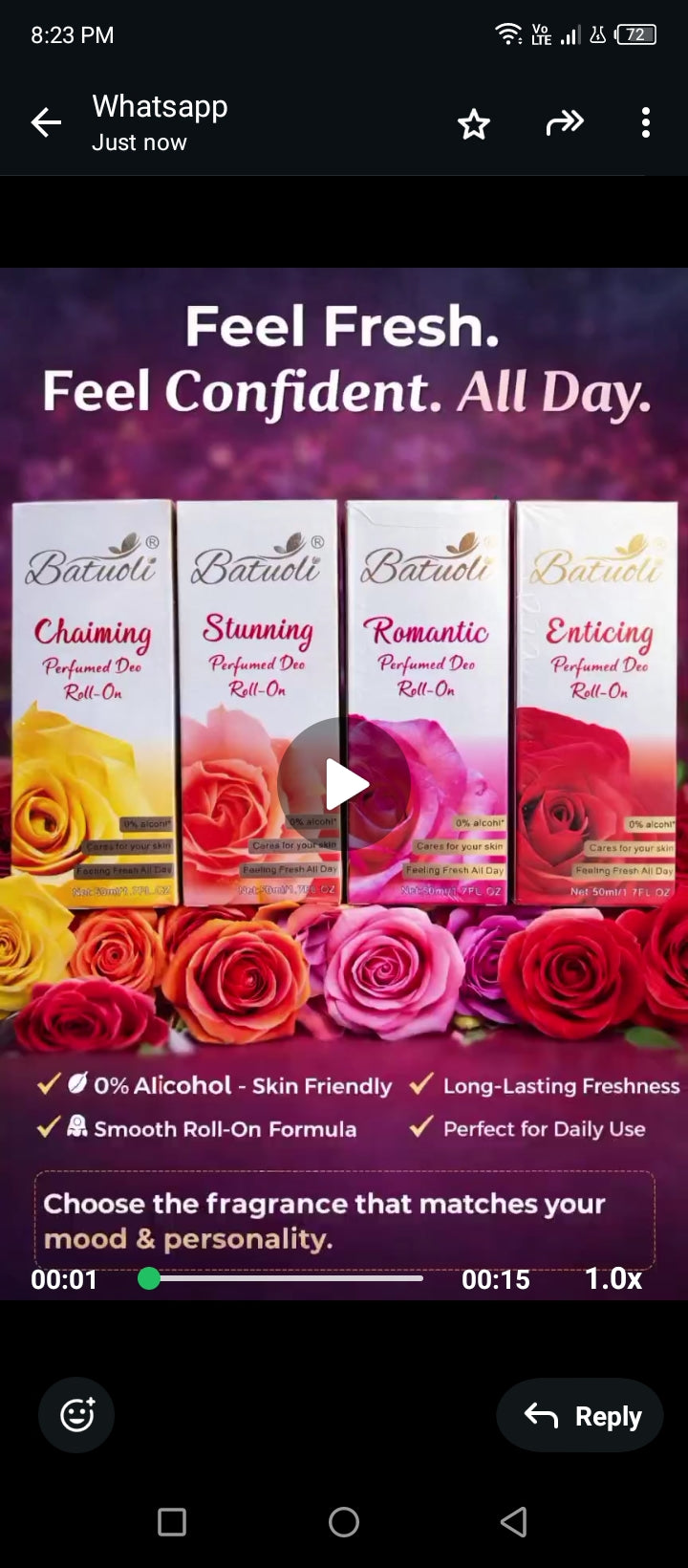 Batuoli Perfume Deo Roll On