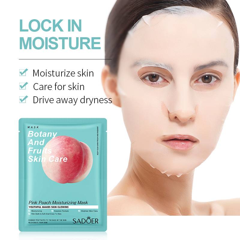 SADOER Pink Peach Facial Mask