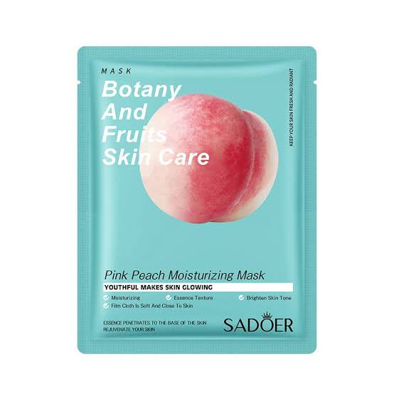 SADOER Pink Peach Facial Mask
